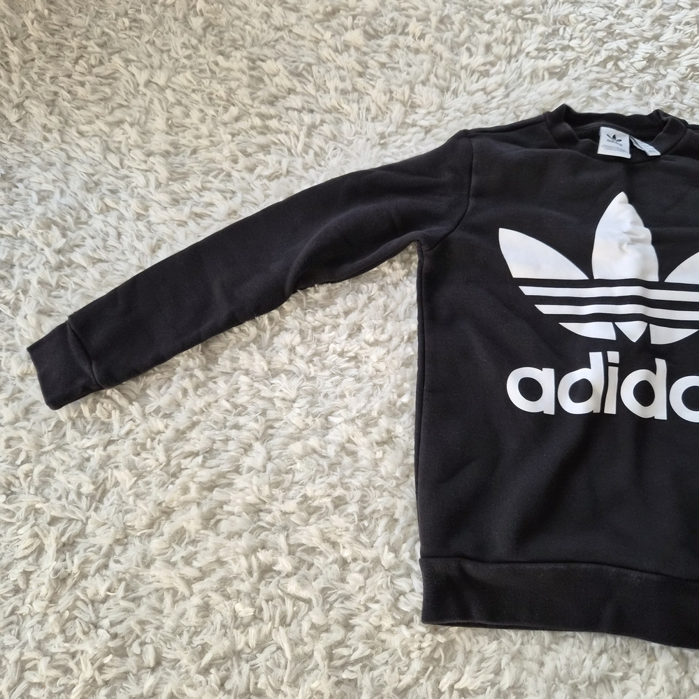 ☆5/$15☆Adidas Originals Black Trefoil Sweatshirt – Youth 9–10Y - Picture 6 of 14